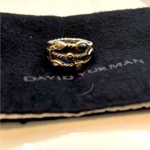David Yurman three row confetti ring